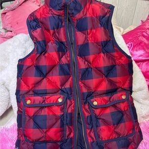 J. Crew Navy Blue Quilted Lining Vest